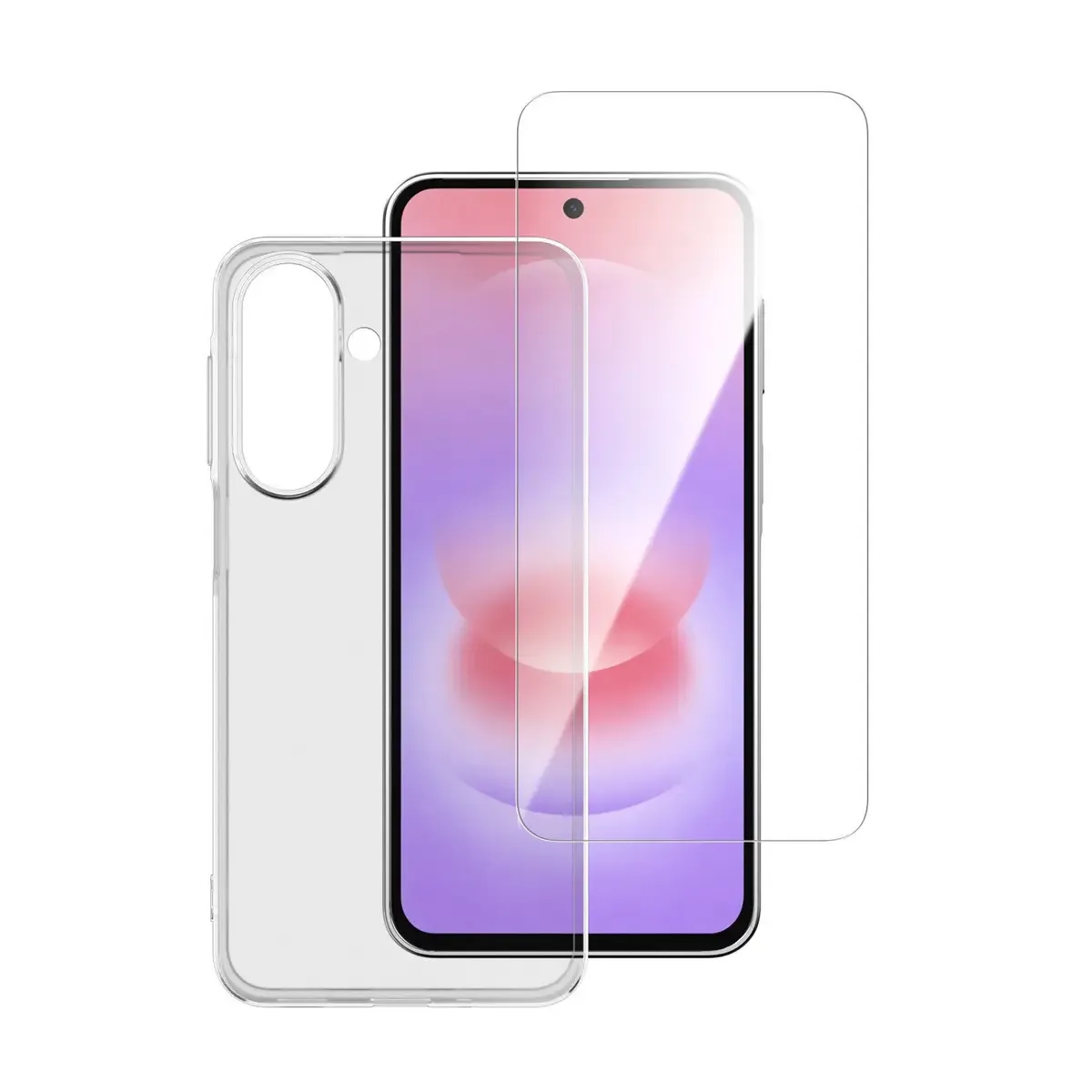4Smarts 360° Protection Hülle + Schutzglas Set Samsung Galaxy A27 5G Transparent 541902 von 4smarts – Produktfoto