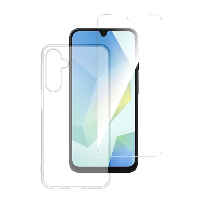 4Smarts 360° Protection Set Hülle + Schutzglas Set Samsung Galaxy A16 Transparent 541331 von 4smarts – Produktfoto