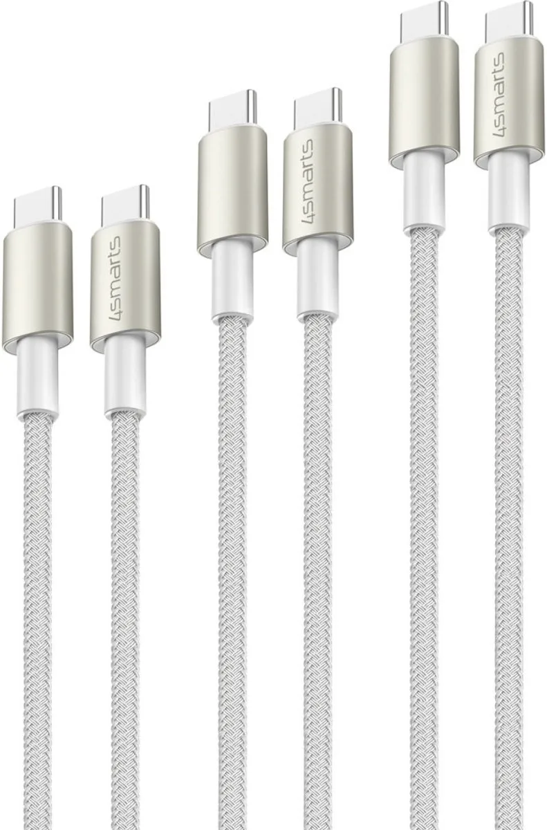 4smarts 540656 USB-kabel USB 2.0 3 m USB C 0,48 Gbit/s 60 W by 4smarts in White – product photo