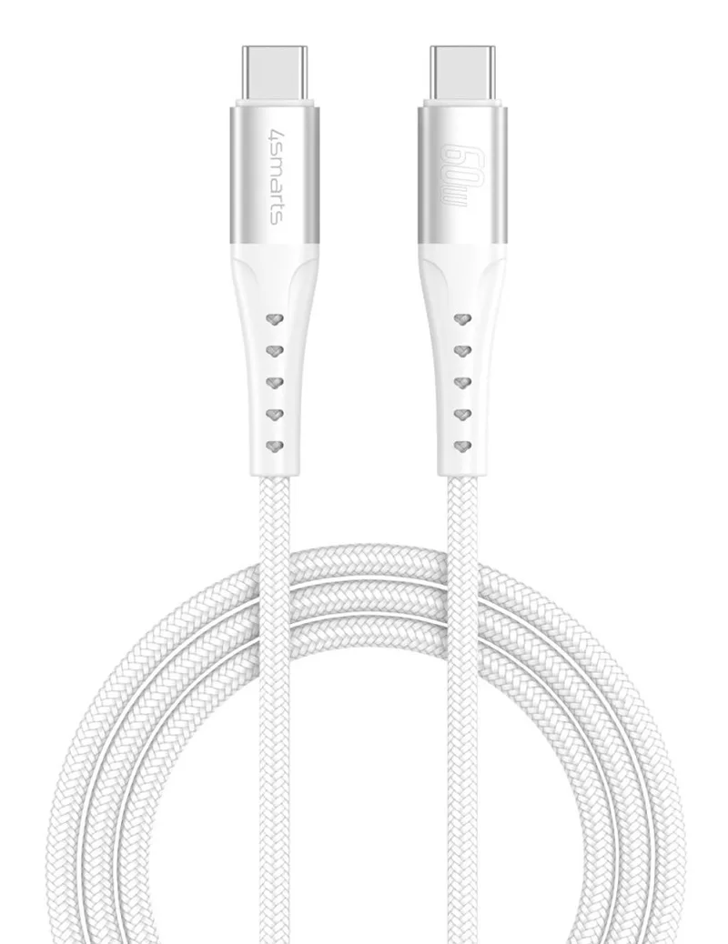 4smarts 541452 USB-kabel 1,5 m USB C 0,48 Gbit/s 60 W fra 4smarts i Hvid – produktbillede
