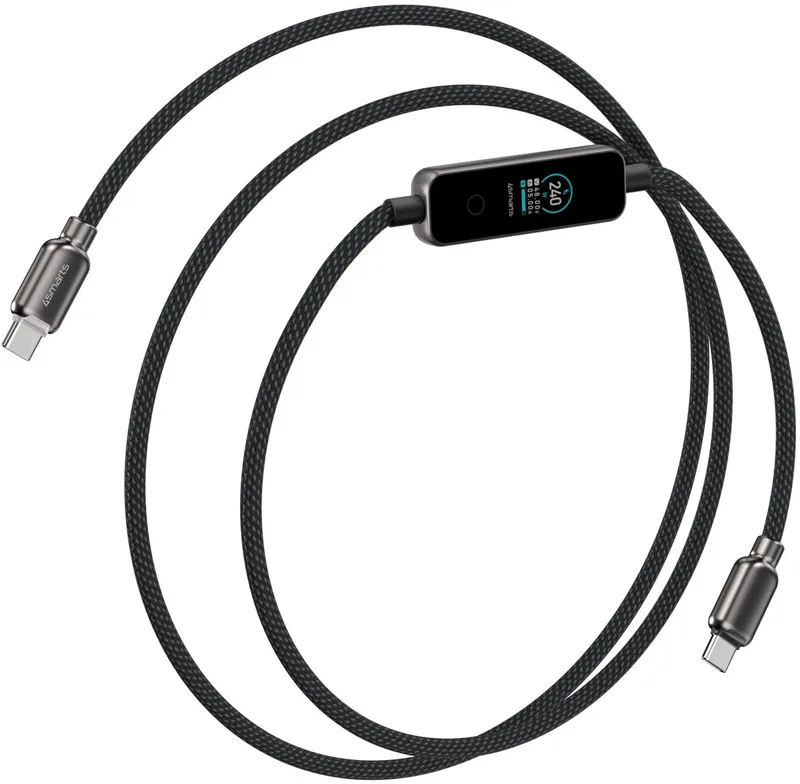 4smarts 543240 USB-kabel USB 2.0 1,2 m USB C 0,48 Gbit/s 240 W by 4smarts in Black – product photo