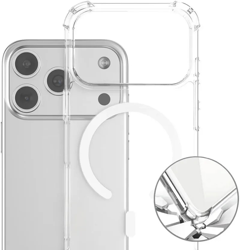 Hybrid Case Ibiza Backcover Apple iPhone 18 Pro, iPhone 17 Pro Transparent Induktives Laden 541911 von 4smarts – Produktfoto