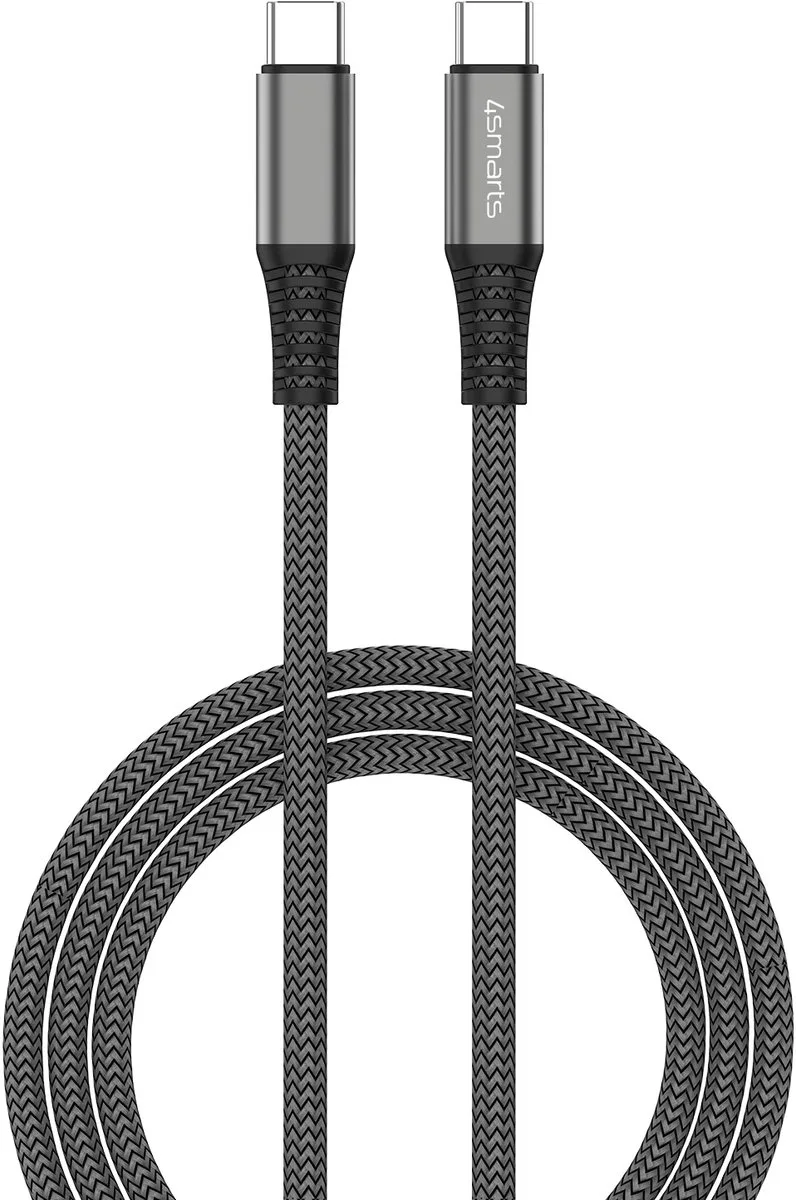 PremiumCord 100W USB-C naar USB-C Kabel 5A 3M by 4smarts in Black – product photo