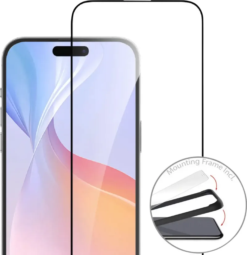 Second Glass 541200 Screenprotector (glas) Apple iPhone 16 1 stuk(s) Anti-vingerafdruk, Krasvast von 4smarts in Transparent – Produktfoto
