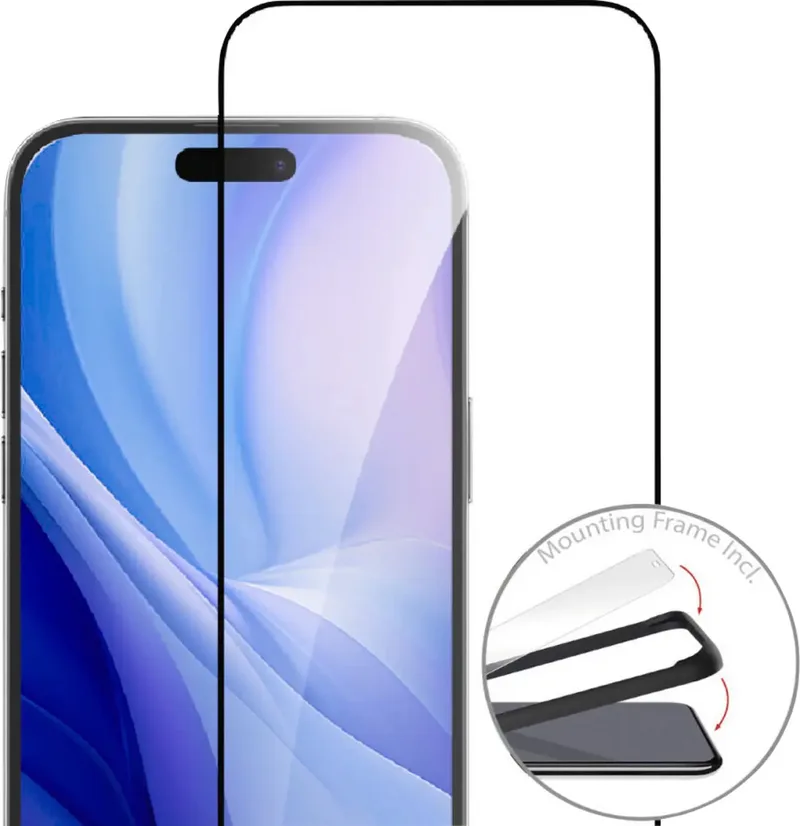 Second Glass 541201 Screenprotector (glas) Apple iPhone 16 Pro 1 stuk(s) Anti-vingerafdruk, Krasvast van 4smarts in Transparant – productfoto