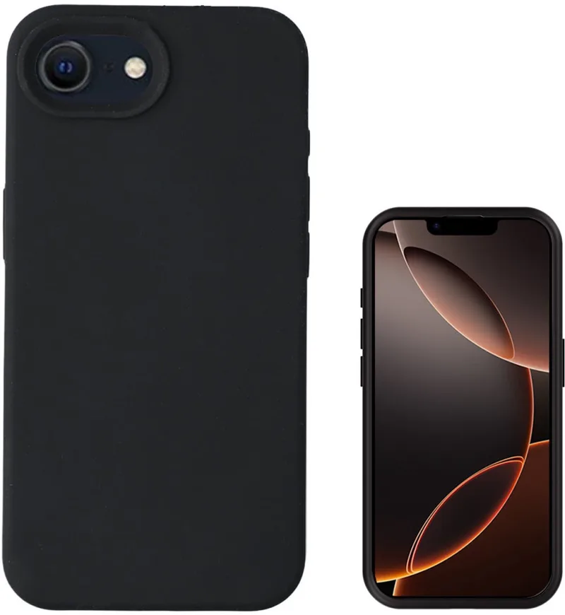Silikon Case Cupertino Cover Apple iPhone 16e MagSafe compatible de 4smarts en Noir – photo produit