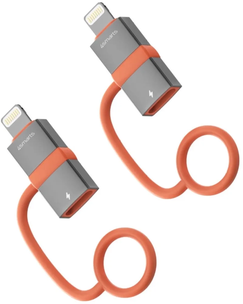 Usb-C Naar Lightning Adapter 27W Voor Iphone 2 Stuks In Set by 4smarts in Transparent – product photo
