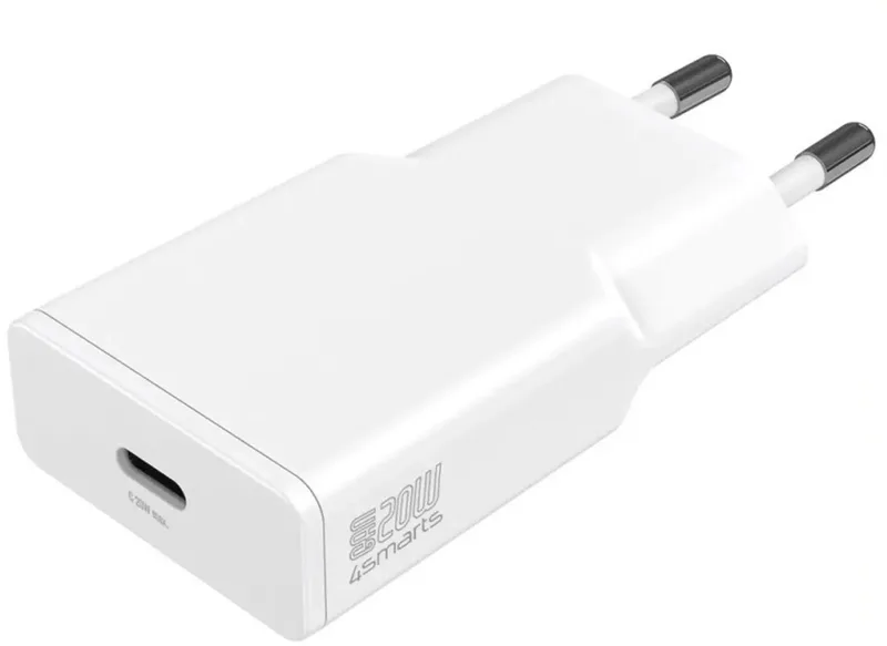 USB-oplader 20 W USB-C USB PD Binnen, Thuis GaN, USB Power Delivery (USB-PD) de 4smarts en Blanc – photo produit