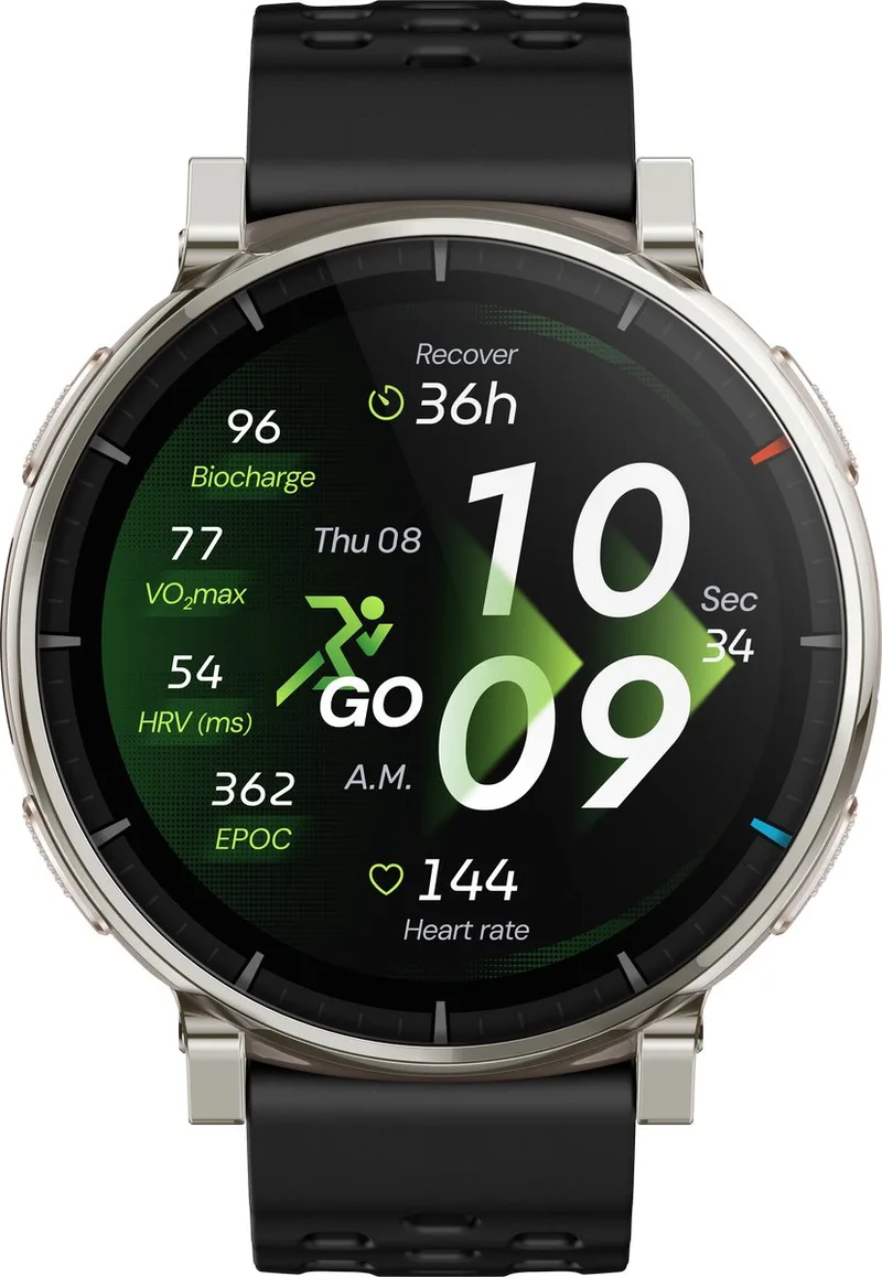 Active 3 Premium Apex Silver Zwart) by Amazfit in Silver – product photo