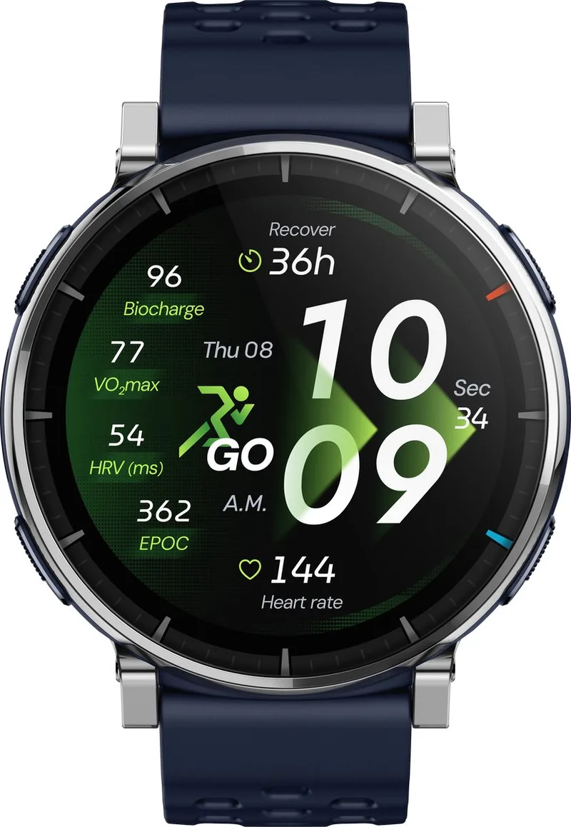 Active 3 Premium Atlas Blue (Donker by Amazfit in Blue – product photo