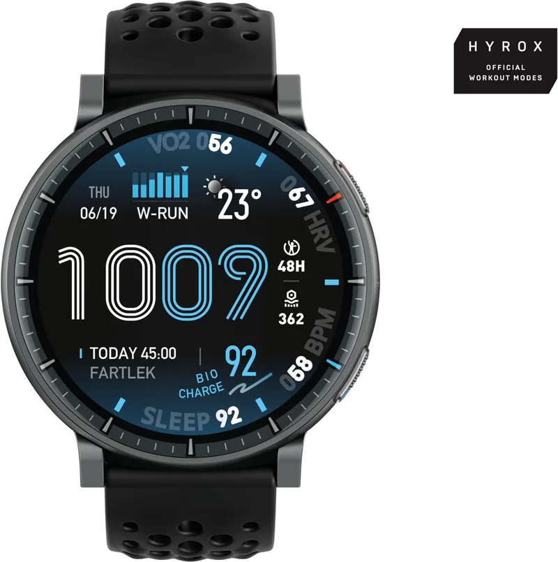 Active Max W2556GL1N – Smartwatch – AMOLED – GPS+NFC van Amazfit in Zwart – productfoto