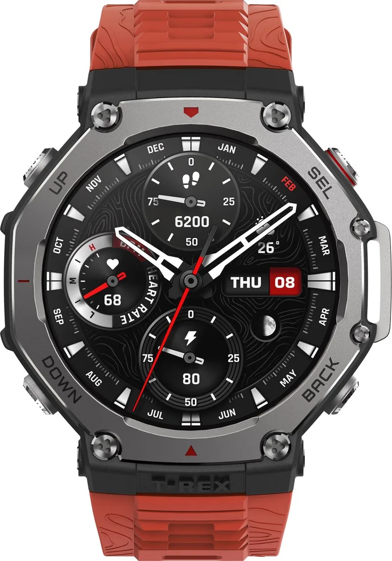 T-Rex 3 Lava Red by Amazfit in Black – product photo