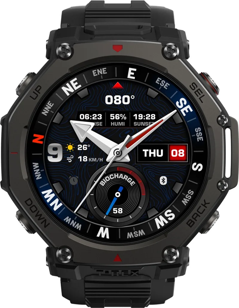T-Rex 3 Pro 48mm Black van Amazfit in Zwart – productfoto