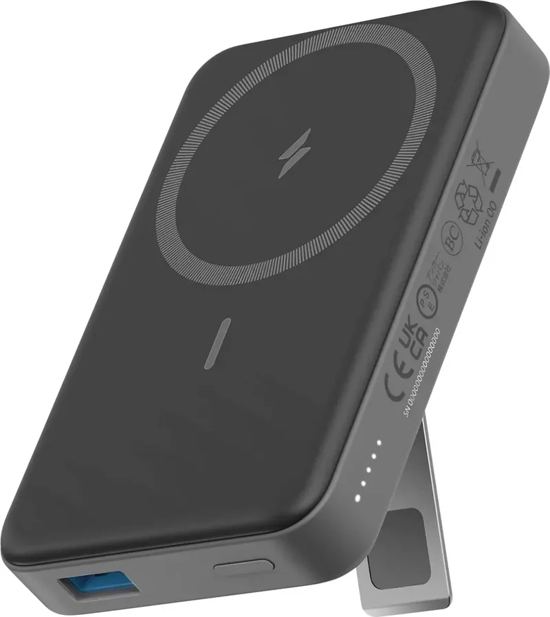 A1654G11 Powerbank 10000 mAh Magsafe, PoweriQ USB-C, USB-A Statusweergave by Anker in Black – product photo