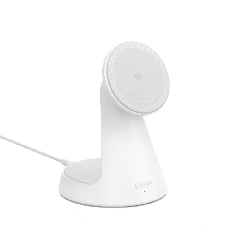 MagGo draadloze oplader (2-in-1, standaardmodel) (H) offline versie - UN-versie (niet voor China en Europa) wit 1 by Anker – product photo
