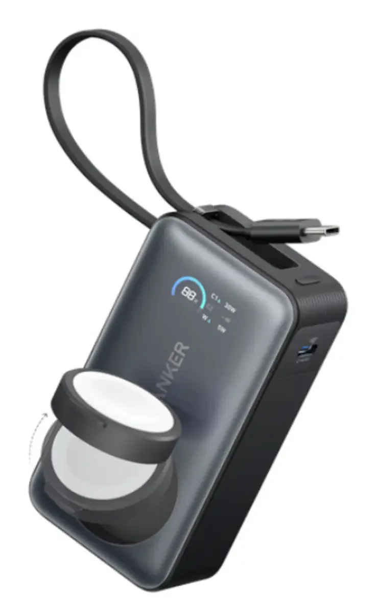 MagGo Powerbank 10000 mAh Statusweergave de Anker en Noir – photo produit
