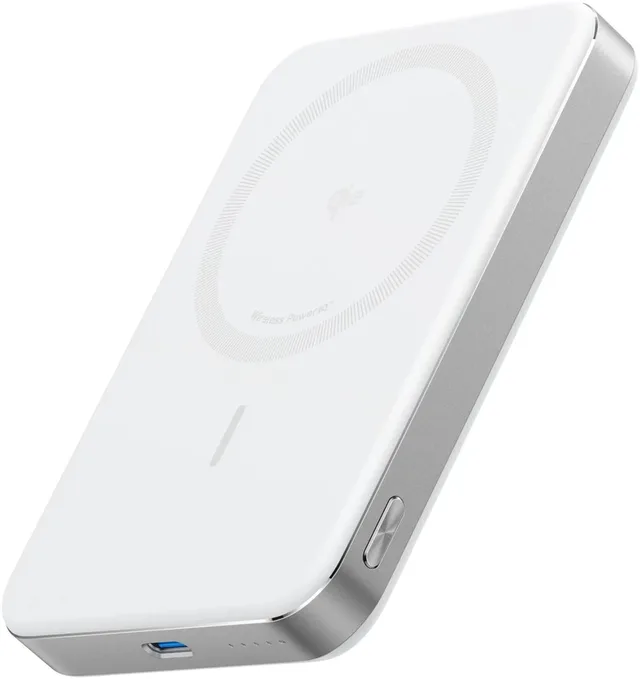 MagGo powerbank - Magnetische batterij van 10.000 mAh - Draagbaar en ultradun - Ultrasnel - Qi2-gecertificeerd met 15W - Ergonomisch ontwerp - Enkel voor telefoons
