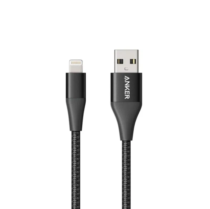 Powerline+ II Câble de données (Connecteur Lightning) 3 ft RSO C89 Sans pochette de rangement UN Noir 3e génération fra Anker – produktbillede