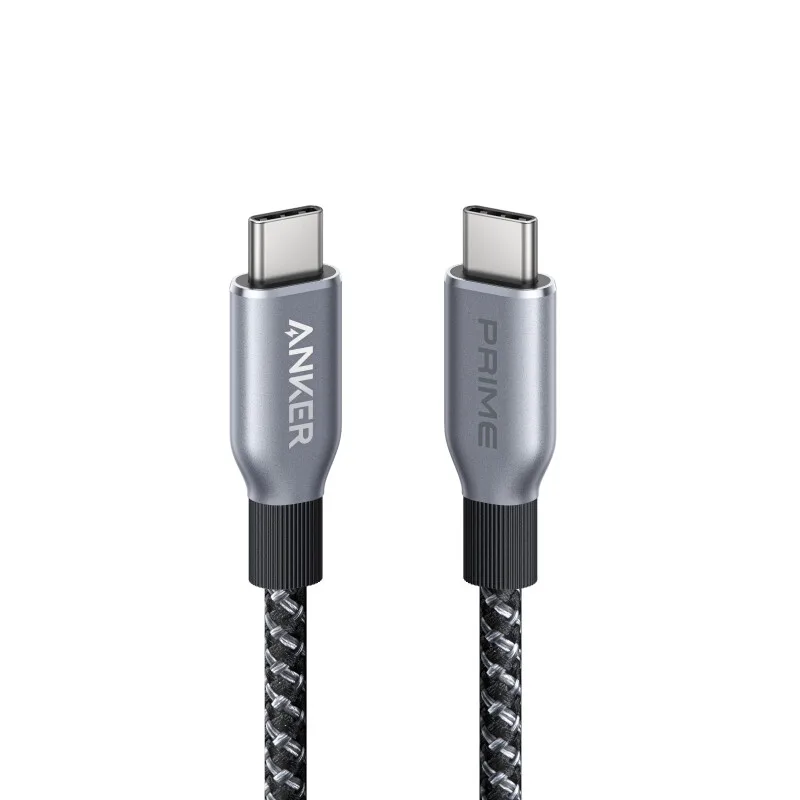 Prime USB-C naar USB-C kabel (180 cm, 240 W, gerecycled vlechtwerk) van Anker – productfoto