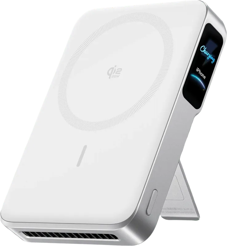 Wireless Powerbank 10.000 mAh mit MagSafe und Qi2 25 W Weiß by Anker – product photo