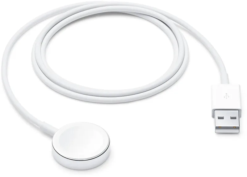 Apple Watch Oplaadkabel - USB‑A naar Magnetische Charger - 1m von Apple in Weiß – Produktfoto