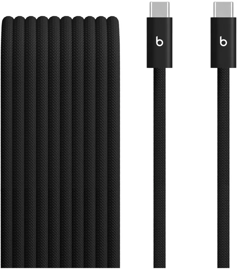 Beats Gevlochten USB‑C‑naar‑USB‑C‑kabel (3 m) ‑ Zinderend - 240 W by Apple in Black – product photo