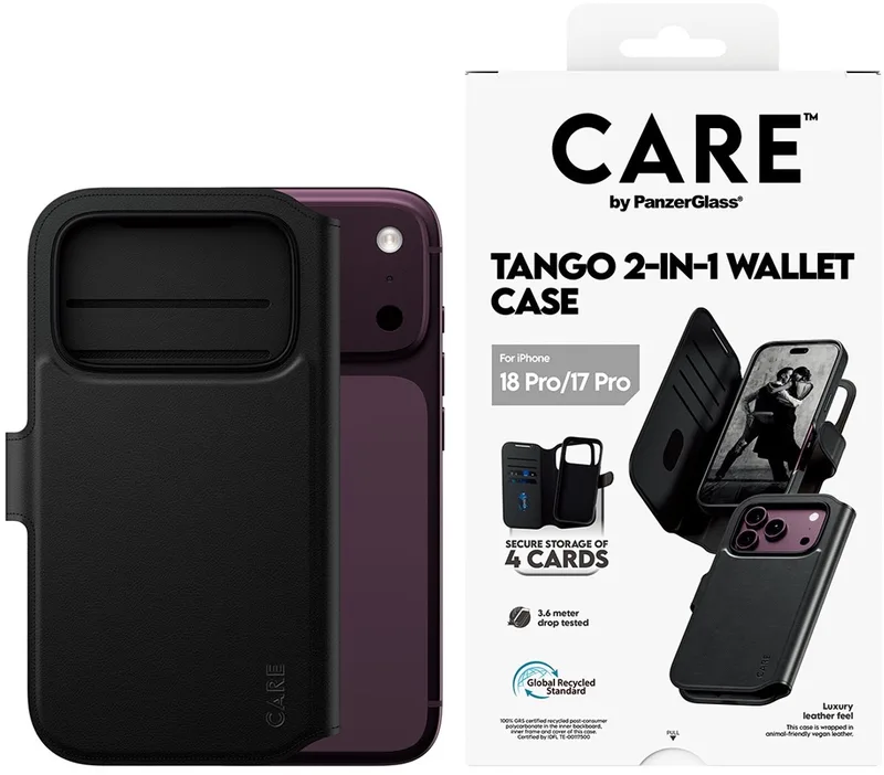 CARE Tango 2in1 - Wallet Case w. MagSafe Apple iPhone 18 Pro de Apple en Noir – photo produit