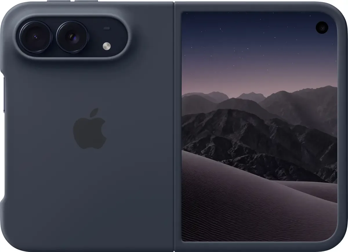 iPhone Duo Hoesje - Folioblad von Apple in Dunkelblau – Produktfoto
