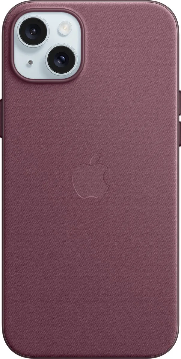 FineWoven Case with MagSafe geschikt voor iPhone 15 Plus de Apple en Mulberry – photo produit