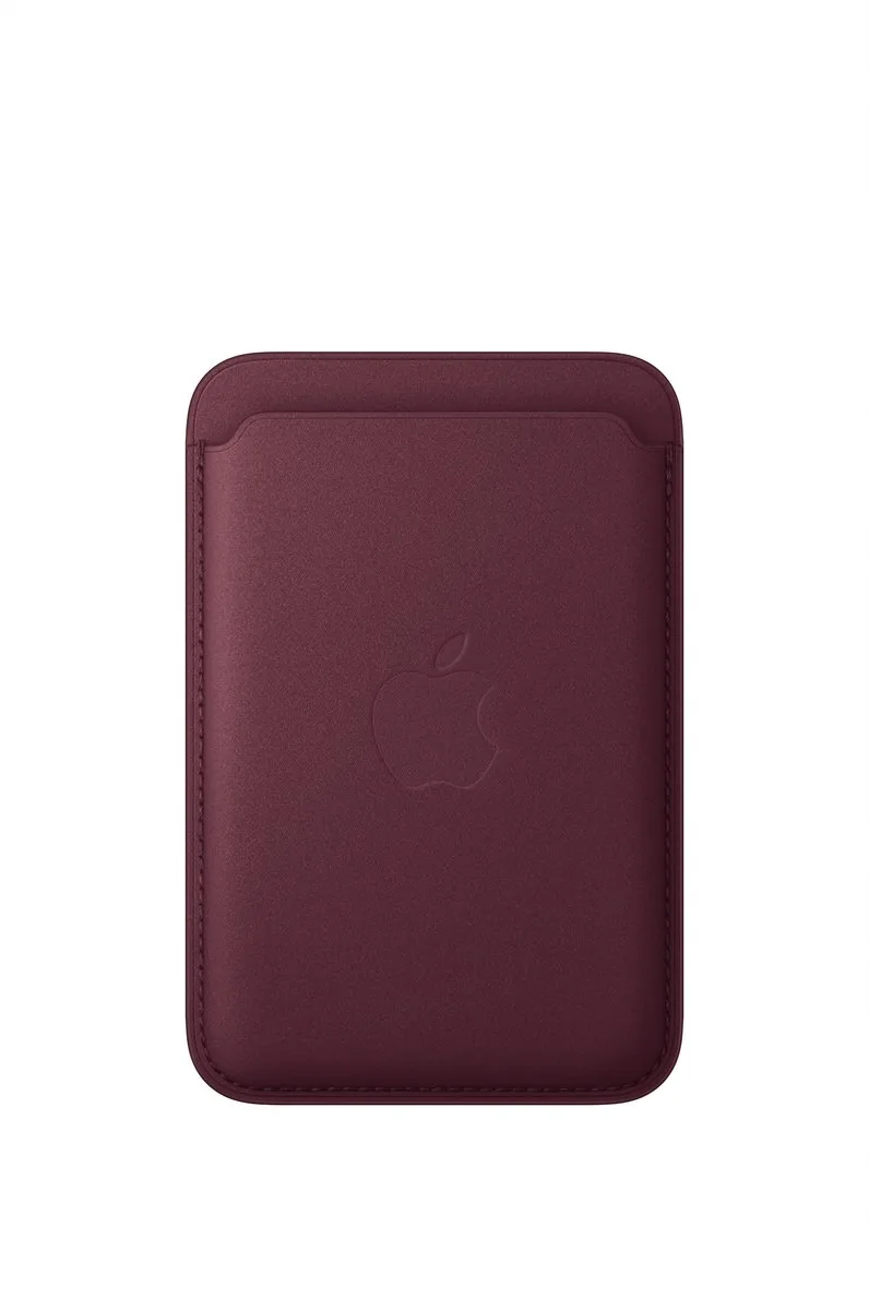 FineWoven kaarthouder met MagSafe voor iPhone - Bordeauxrood van Apple in Burgundy – productfoto