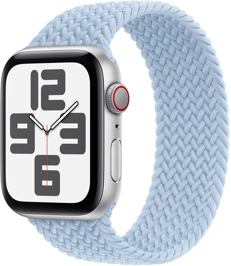 Gevlochten solobandje voor de Apple Watch | 38/40/41/42 mm - Maat 5 - Light Blue by Apple in Light blue, Size 5 (157 mm – 162 mm) – product photo