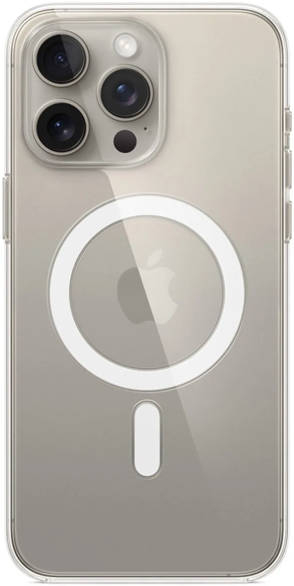 hoesje - MagSafe - iPhone 15 Pro Max van Apple in Transparant – productfoto