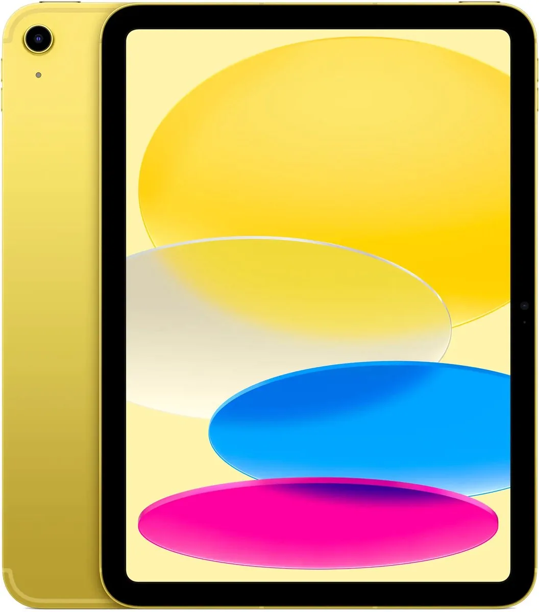 iPad A16 (2025) - 11 inch - Wi-Fi + Cellular - 128GB - Yellow - 11e generatie van Apple in Geel – productfoto
