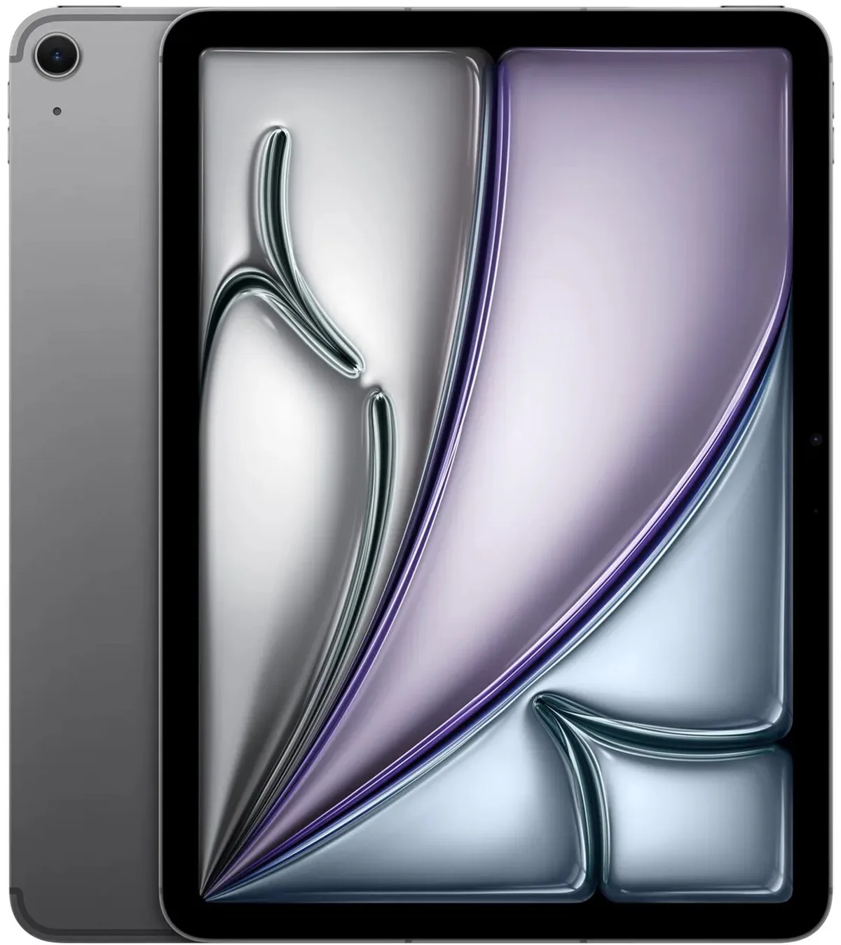 iPad Air 5G (2026) - 11 inch - Wi-Fi + Cellular - 128 GB - Space Grey van Apple in Grijs – productfoto