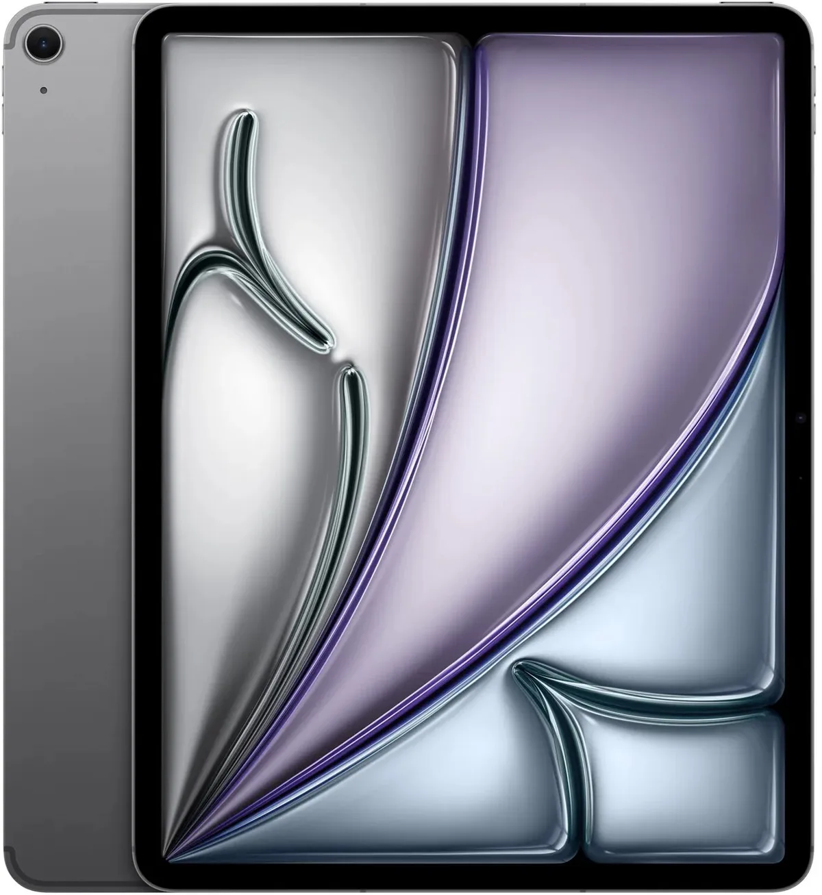 iPad Air 5G (2026) - 13 inch - Wi-Fi + Cellular - 128 GB van Apple in Space Grey – productfoto