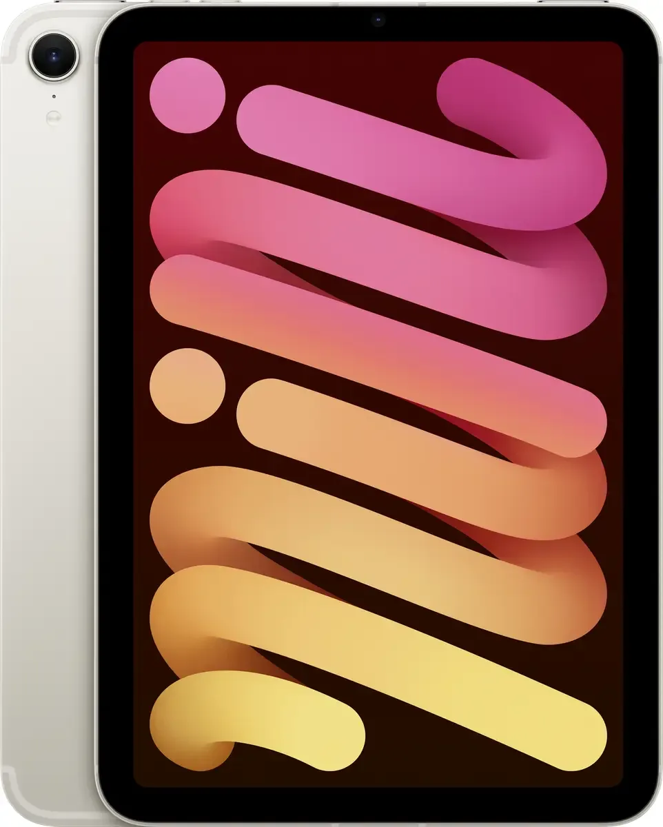 iPad mini 8.3 (A17 Pro, 2024) WiFi + Cellular 128 GB 21.1 cm (8.3 pouces) Apple A17 Pro von Apple in Lumière stellaire – Produktfoto