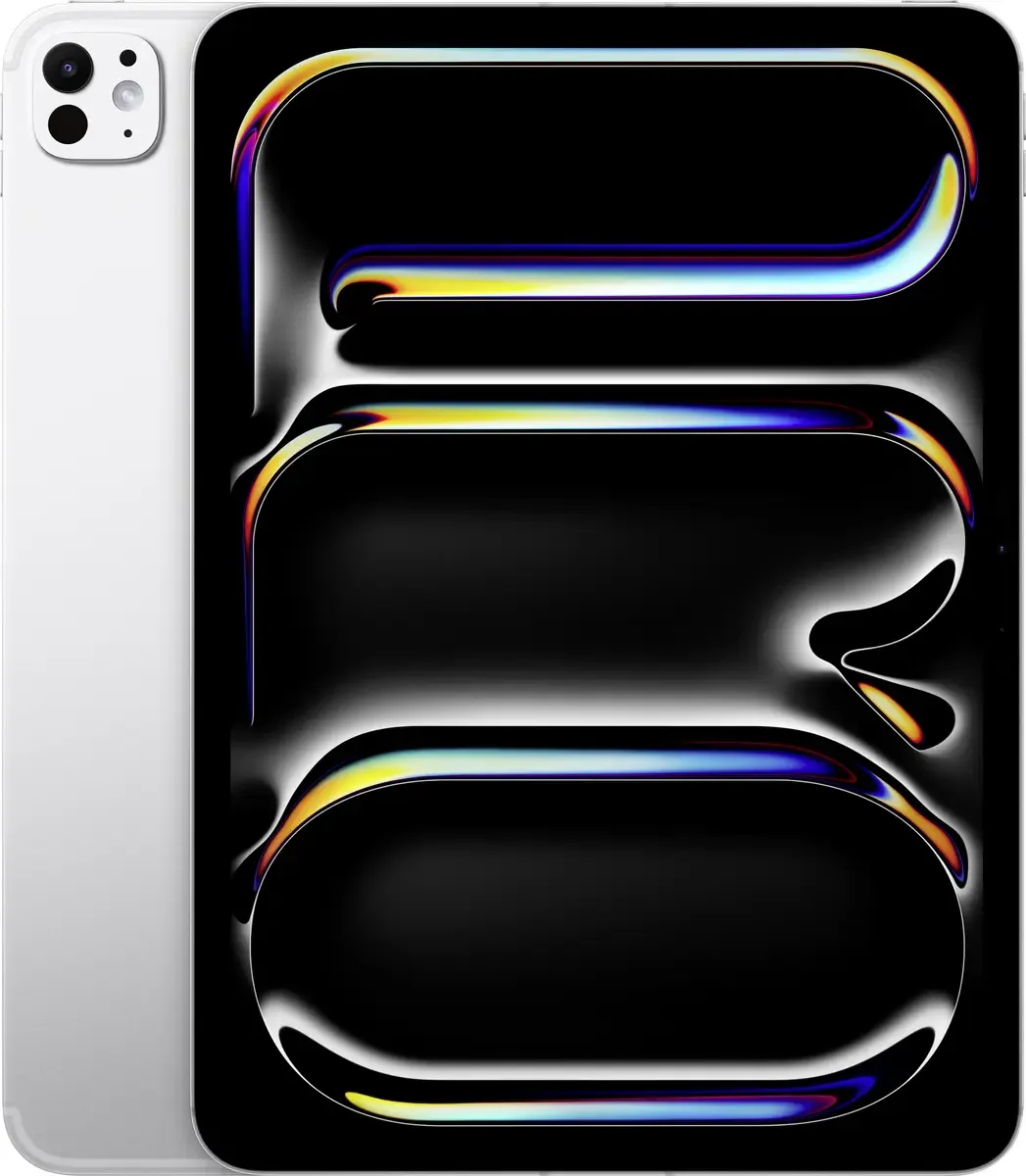 iPad Pro 11 (M5, 2025) WiFi, 5G, LTE/4G, UMTS/3G 256 GB iPad 27.9 cm (11 inch) Energielabel G (A - G) Apple M5 iPadOS 26 2420 x 1668 Pixel van Apple in Zilver – productfoto