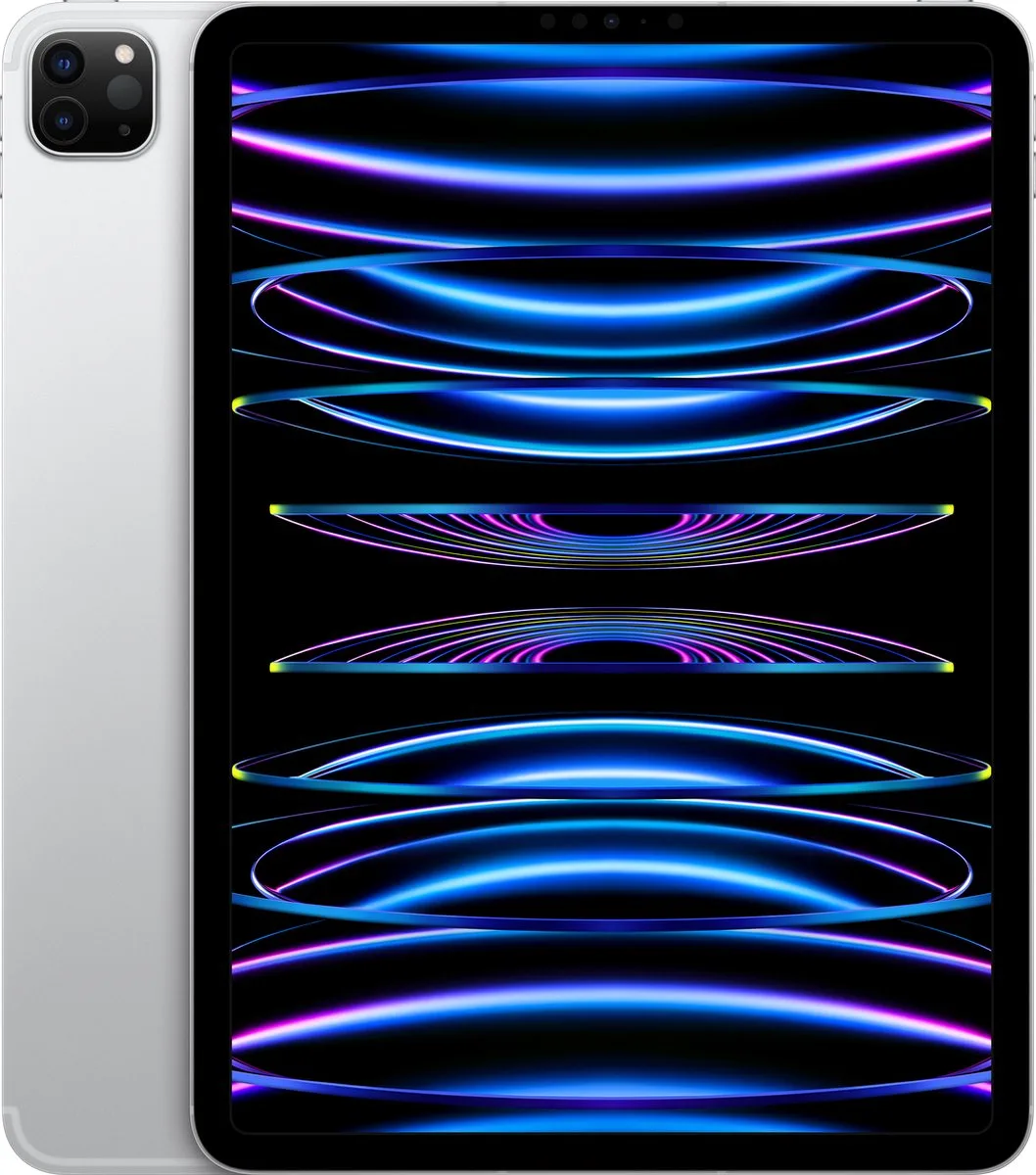 iPad Pro (2022) - 11 inch - WiFi + 5G - 128GB - 6e generatie van Apple in Zilver – productfoto