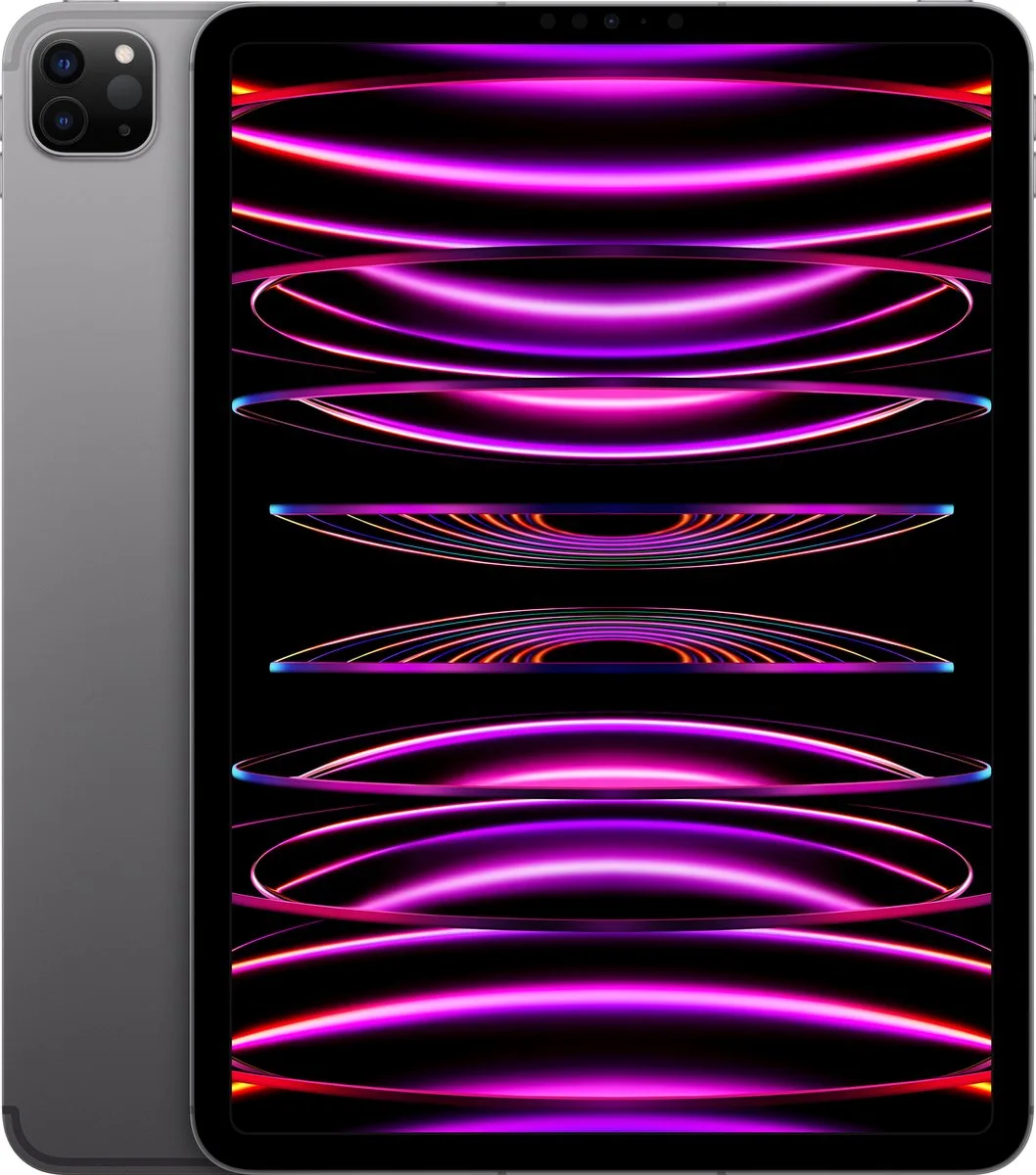 iPad Pro (2022) - 12.9 inch - WiFi + 5G - 128GB - 6e generatie fra Apple i Spacegrijs – produktbillede