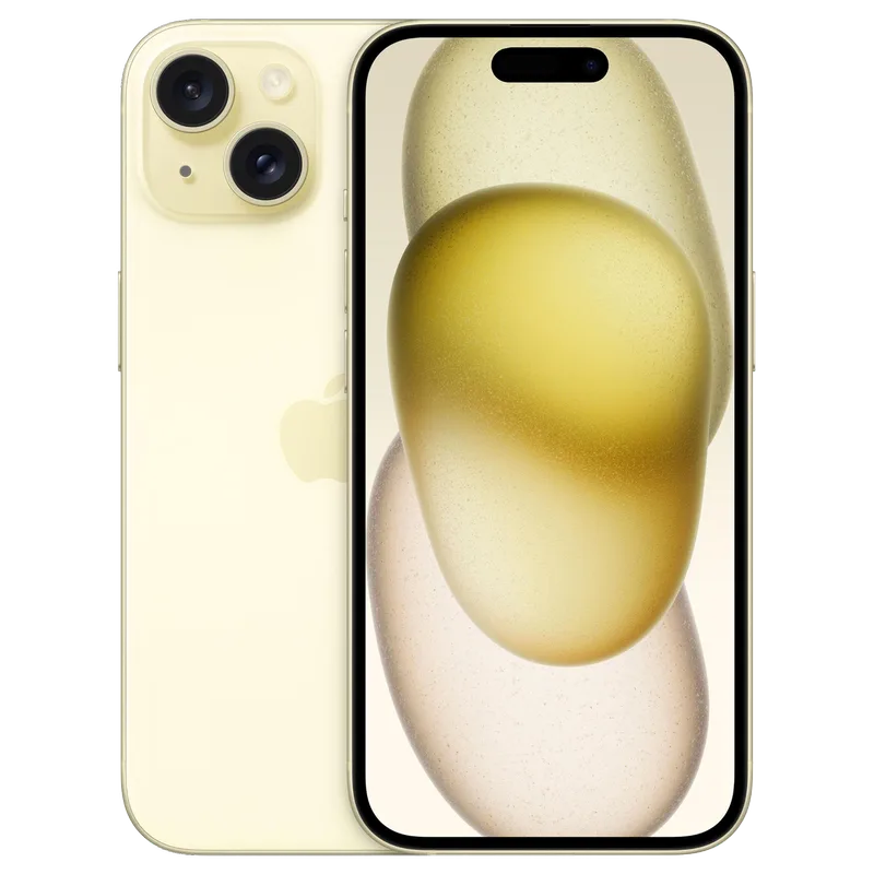 iPhone 15 128GB Geel - Gratis Screenprotector & 2 Jaar Garantie | Mobico by Apple – product photo