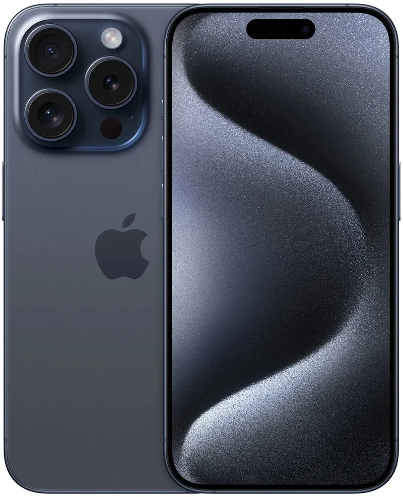 iPhone 15 Pro - 128GB - Blauw Titanium by Apple in Blue Titanium – product photo