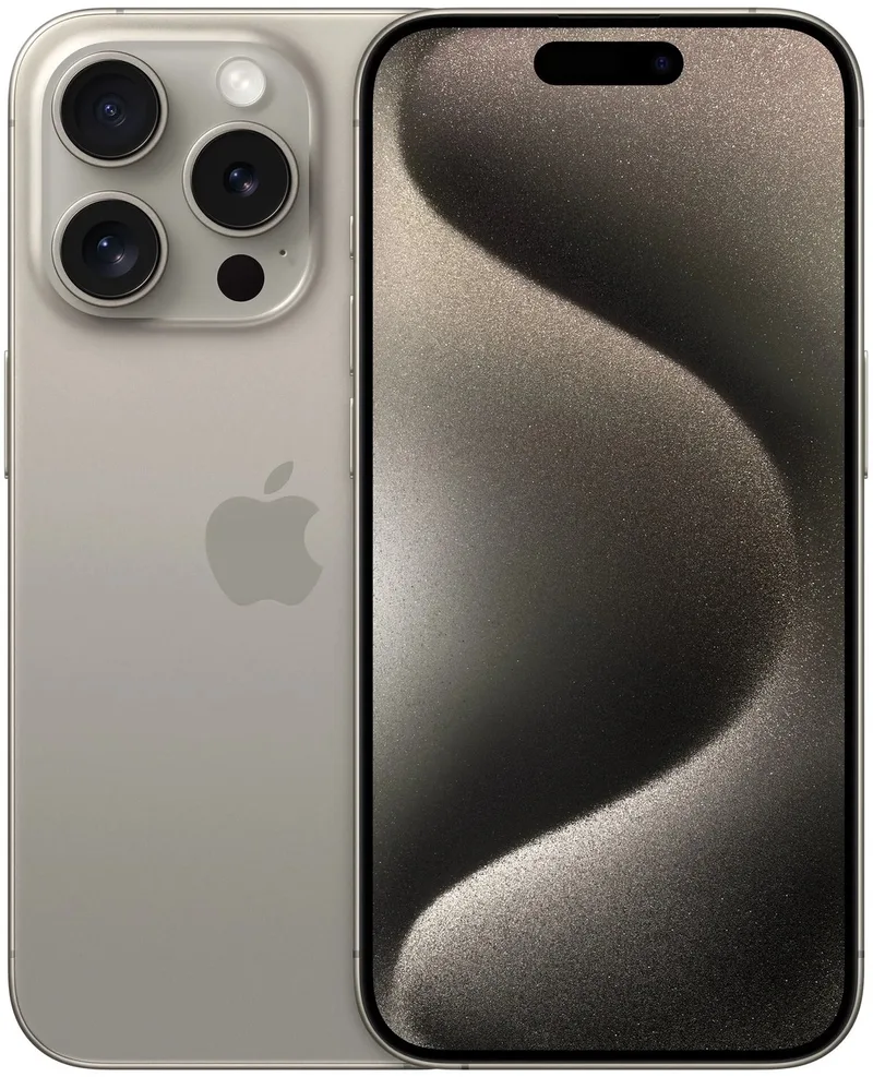 iPhone 15 Pro - 128GB - Naturel Titanium by Apple in Natural Titanium – product photo