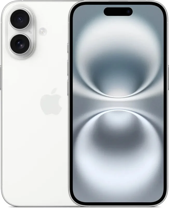 iPhone 16 128 GB / 8 GB, wit by Apple – product photo