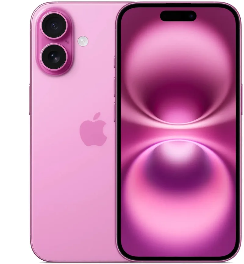 iPhone 16 - 128GB van Apple in Roze – productfoto
