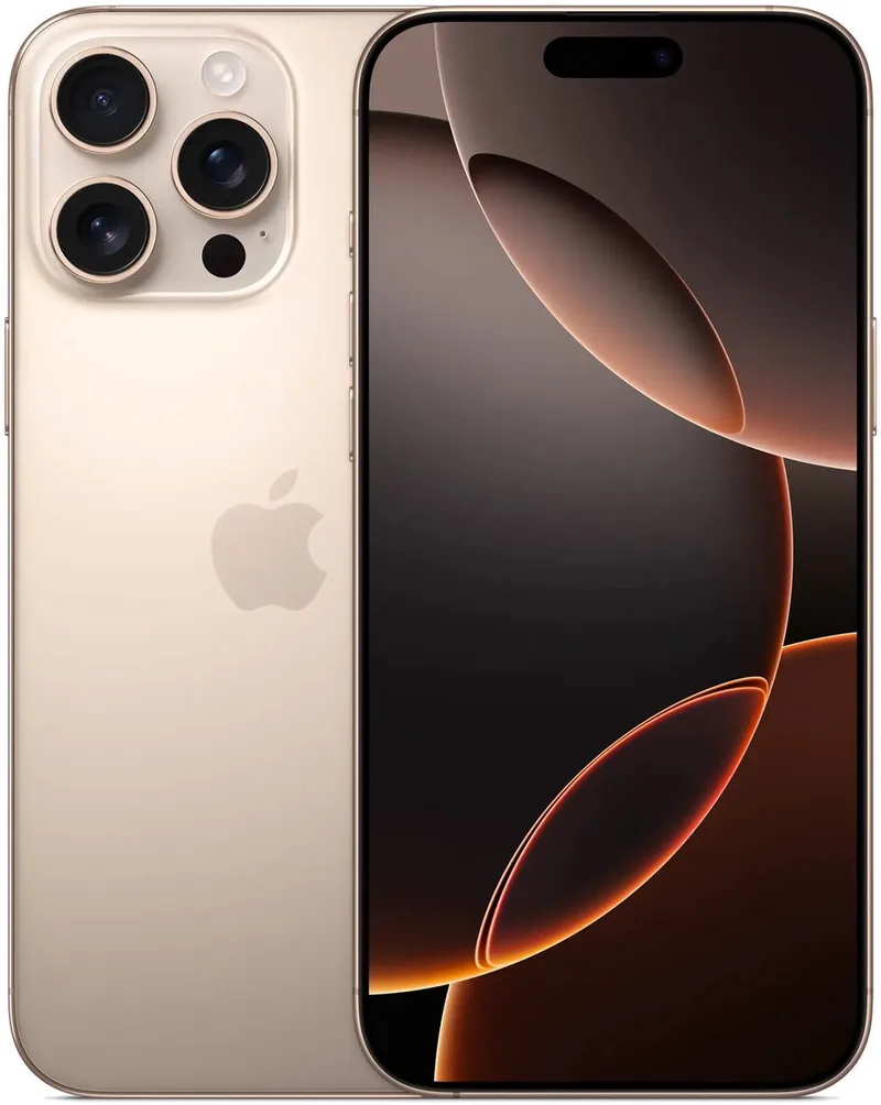 iPhone 16 Pro Max - 256GB - Desert Titanium van Apple in Zand – productfoto