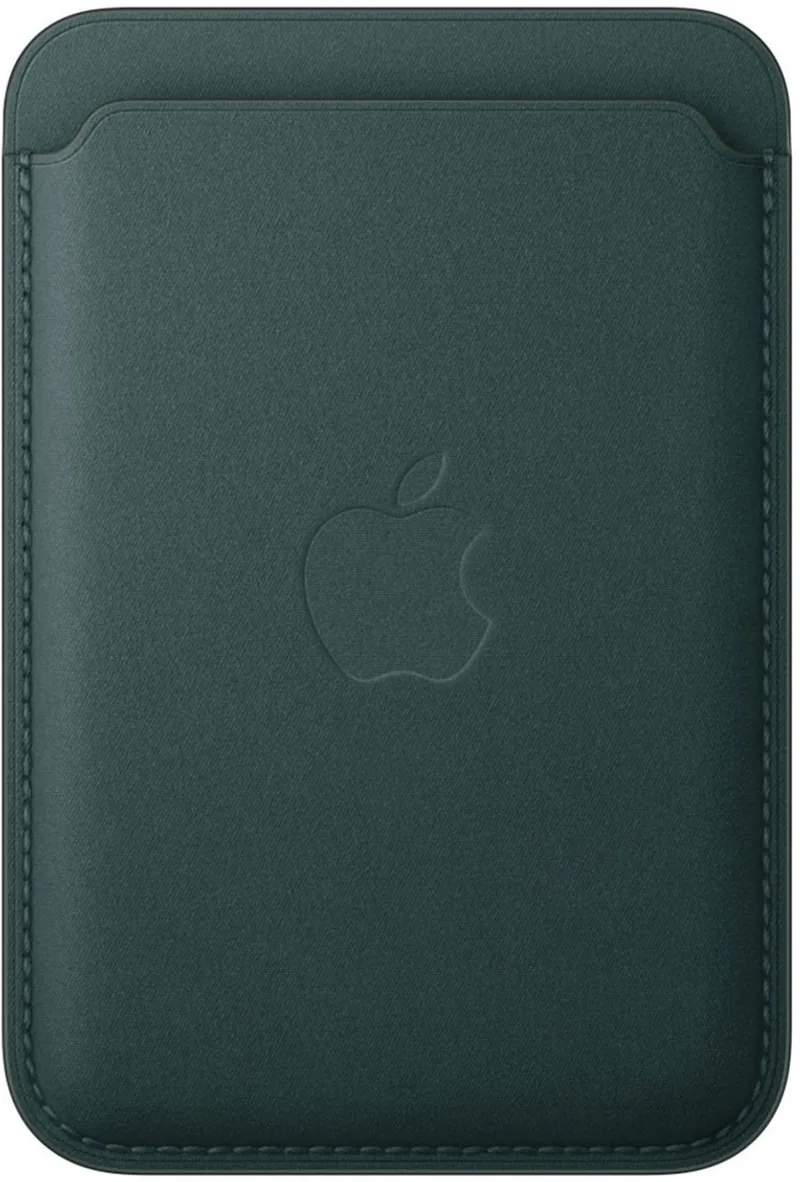 iPhone - FineWoven - Wallet - MagSafe van Apple in Donkergroen – productfoto