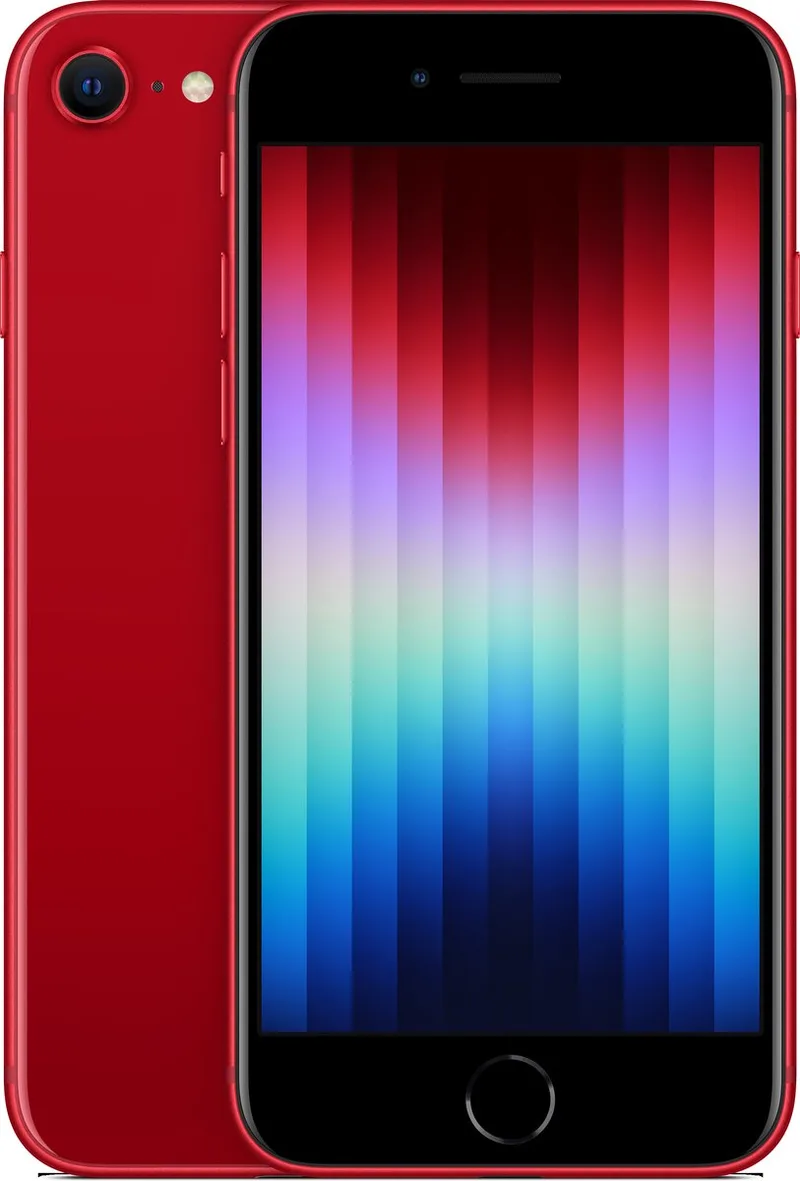 iPhone SE (2022) - 128GB fra Apple i Rød – produktbillede
