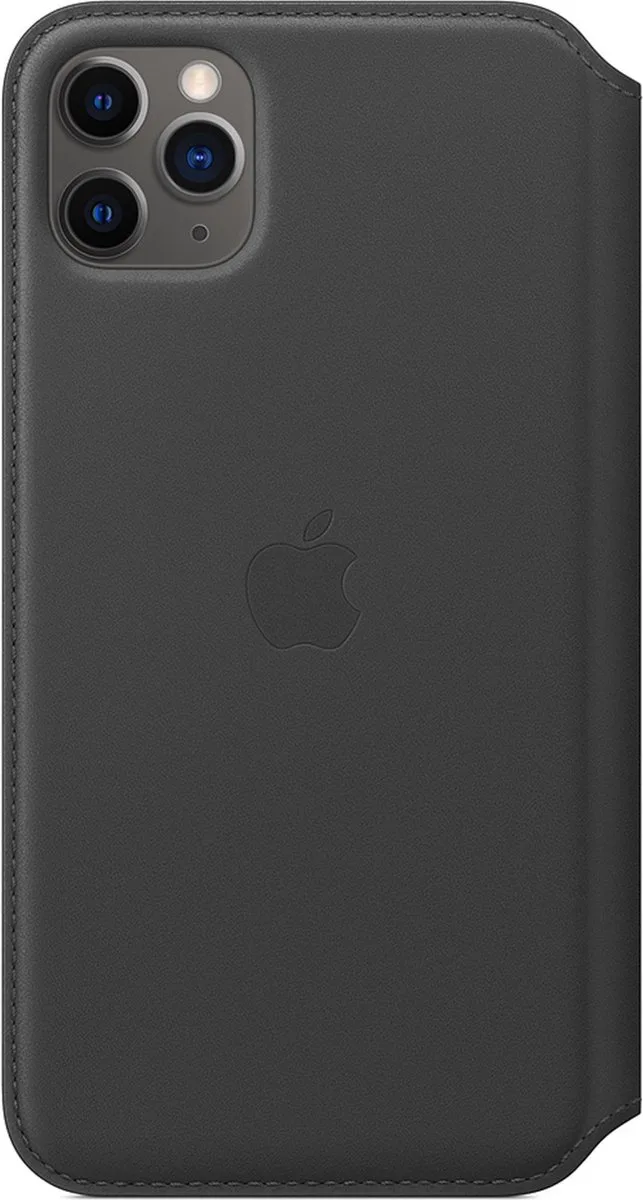 Leren Folio Hoesje - iPhone 11 Pro Max by Apple in Black – product photo