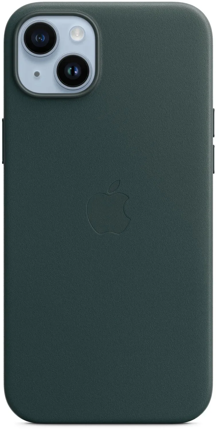 Leren hoesje - MagSafe - iPhone 14 Plus - Bosgroen fra Apple i Grøn – produktbillede