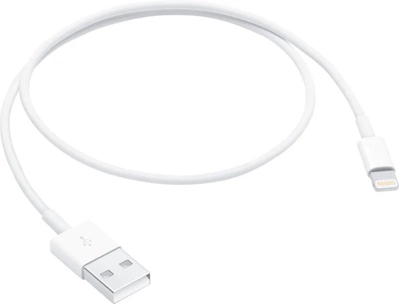 Lightning Oplaadkabel - USB‑A naar Lightning - 12W - 0,5m de Apple en Blanc – photo produit